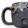Кружка ручной работы ПинкФокс «Луна» с подтёками, чёрная матовая, керамика, 360 мл, превью фото 2