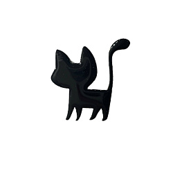 Брошь «Кошка чёрная»