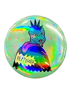 Закатной значок «Reptiloid», металл, 35 мм