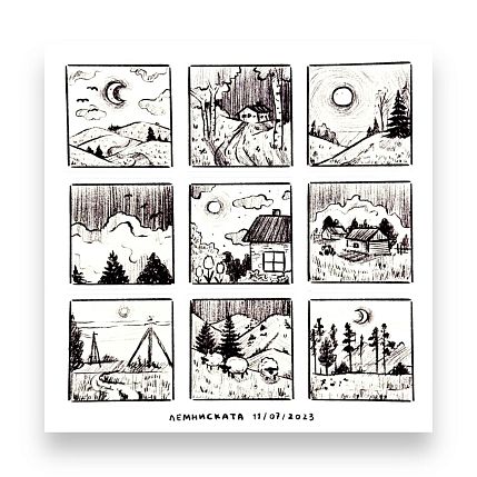 Стикерпак «Пейзажи», фото 1.