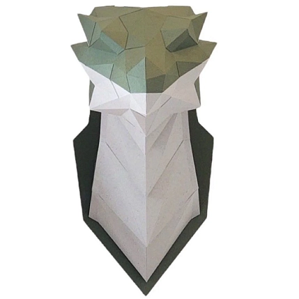 Набор для склейки дракона Полигональная бумага, фото 1.