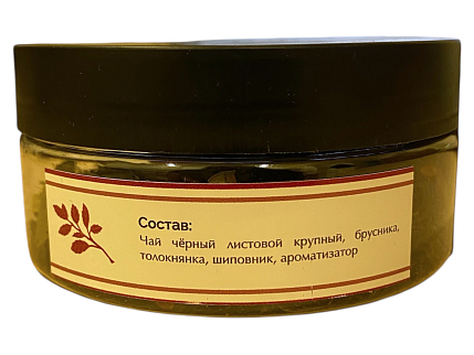 Чай травяной «Брусничный», 40 г, банка, фото 2.