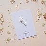 Брошь ручной работы Bulygin «Веточка», фарфор, бело-золотистая, превью фото 3