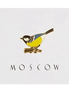 Металлический значок Heart of Moscow «Синица» серия Москва