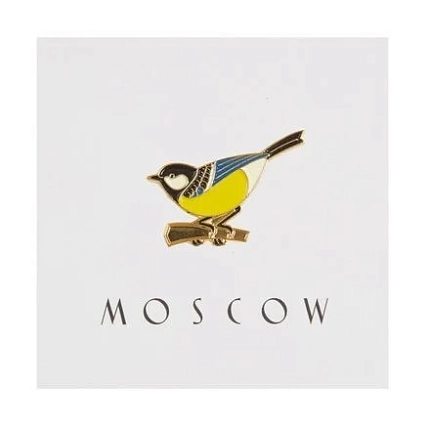 Металлический значок Heart of Moscow «Синица» серия Москва, фото 1.