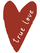 3D Большой стикер на телефон «True love», розовый, объёмный, 5 см