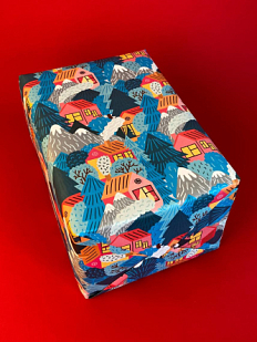 Упаковочная бумага «Домики»