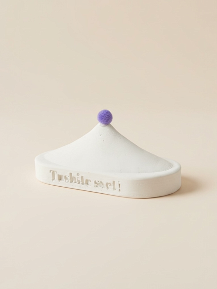 Крышка для интeрьерной свечи Tushite svet «Купол цирка», гипс, фото 2.