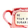 Кружка ручной работы NF ceramics «Be your own sugar daddy», красная, керамика, 500 мл, превью фото 2