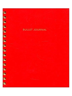 Блокнот-органайзер Bullet Journal, красный, А5