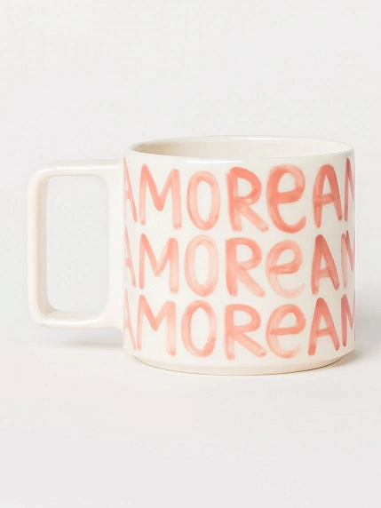 Кружка ручной работы РУКИ В ГЛИНЕ «Amore», керамика, 450 мл, фото 2.