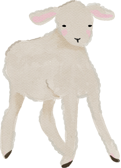 3D Стикер на телефон «Овечка», объёмный, 5 см, фото 1.