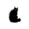 3Д Стикер на телефон Подписные изделия «Тревожный котик Феликс», объёмный, превью фото 1
