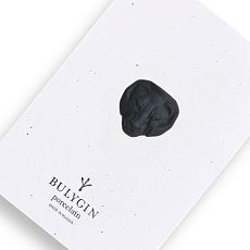 Брошь ручной работы Bulygin «Львица» чёрная, фарфор