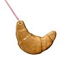Ёлочная игрушка ручной работы «Круассан», бежевая, 10 см, превью фото 2