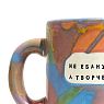 Кружка ручной работы NF ceramics «Не е***утый, а творческий», розовая, керамика, 440 мл, превью фото 3