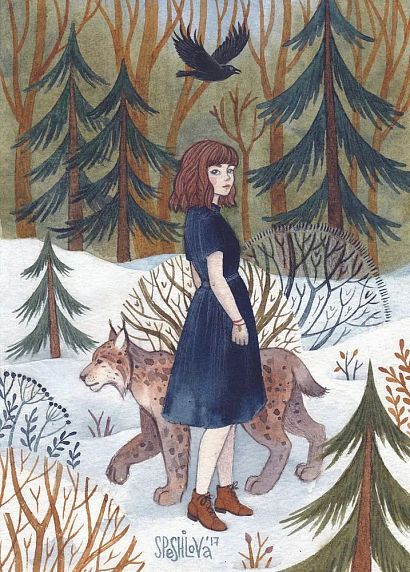 Открытка «Лесная прогулка», Спешилова Анна, фото 1.