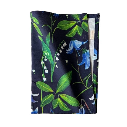 Набор из двух салфеток «Бубенцы», синий, фото 1.