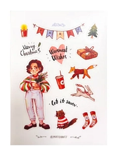 Стикерпак «Let it snow», А6