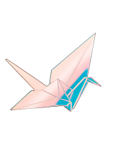 Брошь «Журавлик», перелив