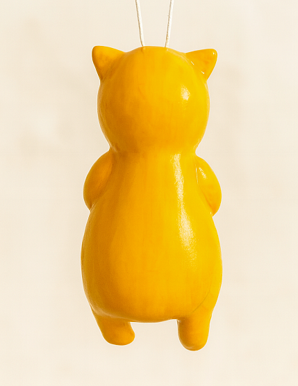 Ёлочная игрушка из фарфора «Малыш в костюме лисы», 10 см, фото 3.