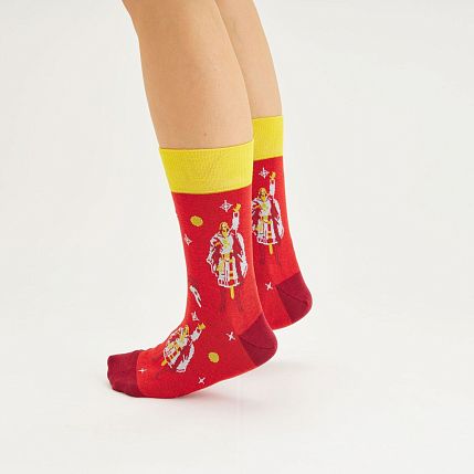 Носки «Путь воина», р-р 38-41, малиновые, фото 2.