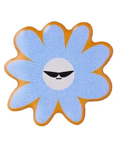 3Д Стикер на телефон «Цветочек в очках», объёмный