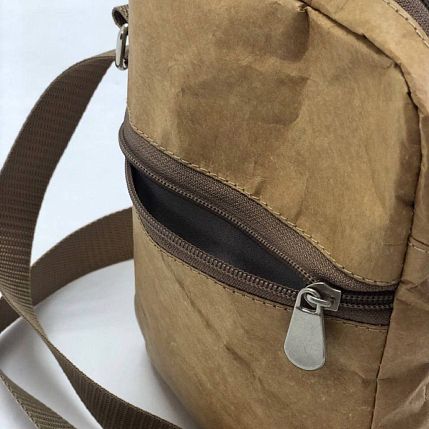 Сумка Ranzel Bags «Bender Kraft», крафт, тайвек, бежевая, фото 6.