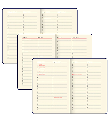 Подарочный набор с ежедневником «President» и ручкой, чёрный, фото 5.