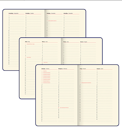 Подарочный набор с ежедневником «President» и ручкой, чёрный, фото 5.