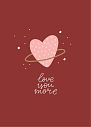 Открытка «Love you more», превью фото 1