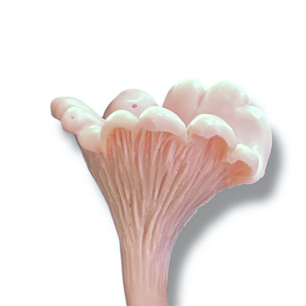 Свеча ручной работы «Гриб Лисичка», розовый, фото 2.
