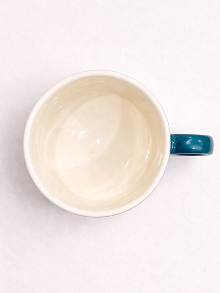 Кружка ручной работы Тата вытворяет/NF ceramics «Сложно быть скромным, когда ты лучший», зелёная, керамика, 500 мл, фото 4.