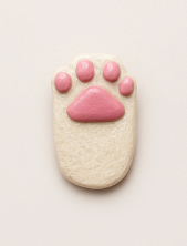 Брошь Радость Рядом «Лапка», белая