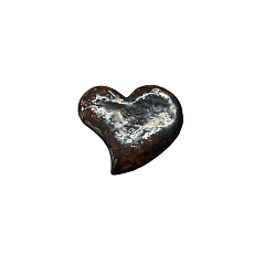 Брошь из керамики «Metal Heart»