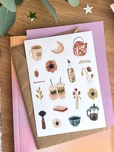 Стикерпак «Летний завтрак», А6