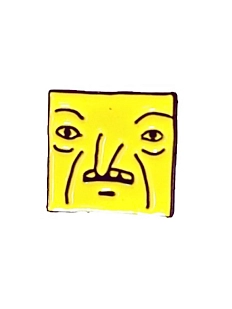 Металлический значок ШКЯ «Кубик», жёлтый