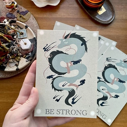 Открытка Настянорм керамика «Be strong», А6, фото 2.