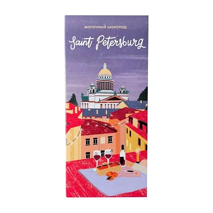 Молочный шоколад Подписные изделия «Saint-Petersburg», фото 1.
