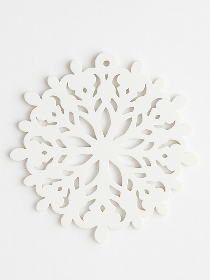 Игрушка новогодняя фарфоровая Bulygin «Снежинка», фото 2.