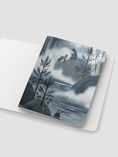 Тетрадь «Карелия», иллюстратор Анна Спешилова, А5, 40 листов, голубой