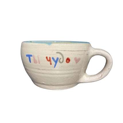 Кружка ручной работы с фигуркой «Ты чудо», керамика, 350 мл, фото 1.