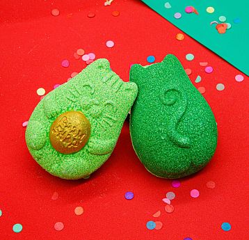 Бомбочка для ванны Boom Shop «Авокотик», зеленая, фото 2.