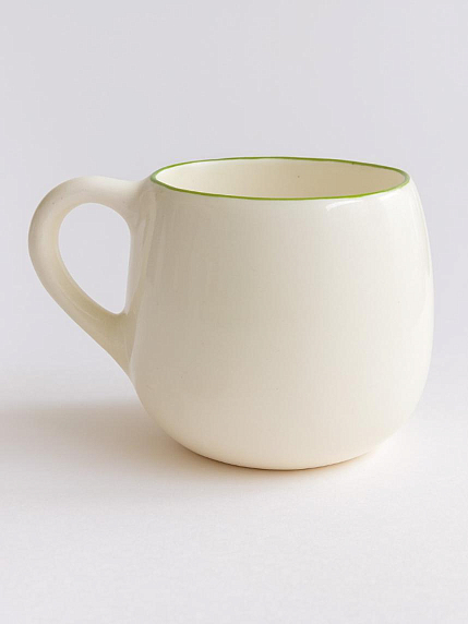 Кружка ручной работы круглая «Действуй из любви», керамика, 400 мл, фото 2.