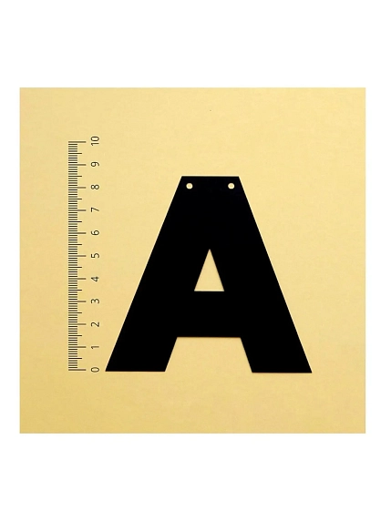 Бумажная гирлянда из букв Tak.sebe.prazdnik «ПУСТЬ НАСТУПАЕТ», чёрная, картон, 240 г/м², фото 3.