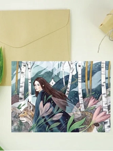 Открытка Анна Спешилова «Апрель», односторонняя