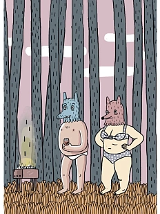 Скетчбук Валя Карнавалова «Пара в лесу», А5, 200 страниц