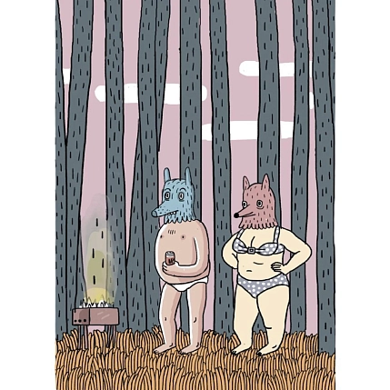 Скетчбук Валя Карнавалова «Пара в лесу», А5, 200 страниц, фото 1.