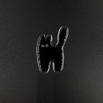 3Д Стикер на телефон «Тревожный котик», объёмный, фото 6.