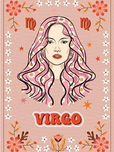 Постер интерьерный DARI DARI со знаком зодиака «Дева», А4